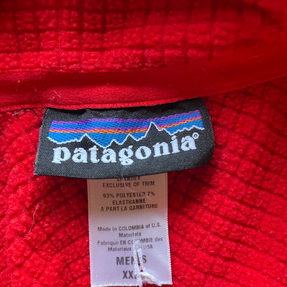 Patagonia Men’s Red Quarter-Zip - Picture 2 of 2